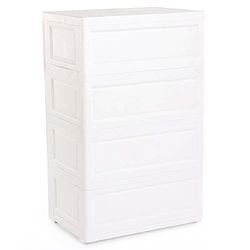 Babyhug 5 Compartment Chest of Drawers Monkey Print - White