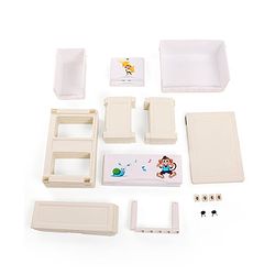 Babyhug 5 Compartment Chest of Drawers Monkey Print - White