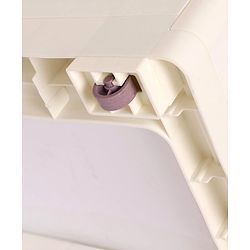 Babyhug 4 Compartment Storage Chest of Drawers - White Purple
