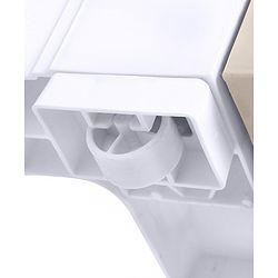 Babyhug 4 Layers High Density Plastic Storage Cabinet Teddy Print With Wheels - White