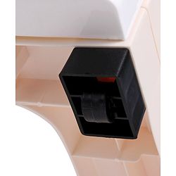 Babyhug 3 Layers High Density Plastic Storage Cabinet Baby Lion Print With Wheels - Light Cream