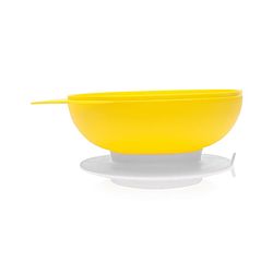 Babyhug Suction Bowl with Spoon - Yellow Blue