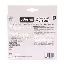 Babyhug Suction Bowl with Spoon - Yellow Blue
