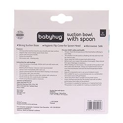 Babyhug Suction Bowl with Spoon - Purple Orange
