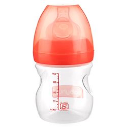 Babyhug Wide Neck Sterilizable Feeding Bottle Red - 160 ml