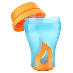 Babyhug Slide Straw Sipper - Orange Blue
