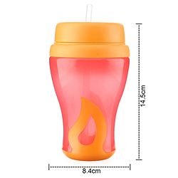Babyhug Slide straw Sipper - Yellow Red
