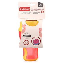 Babyhug Slide straw Sipper - Yellow Red