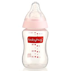 Babyhug Standard Neck Polypopylene Sterilizable Feeding Bottle Pack of 2 - 150 ml Each