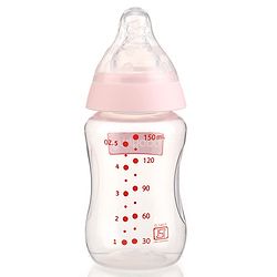 Babyhug Standard Neck Polypopylene Sterilizable Feeding Bottle Pack of 2 - 150 ml Each