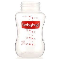 Babyhug Standard Neck Polypopylene Sterilizable Feeding Bottle Pack of 2 - 150 ml Each