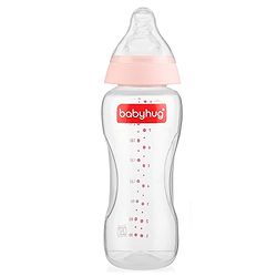 Babyhug Standard Neck Polypopylene Sterilizable Feeding Bottle Pack of 2 - 270 ml Each