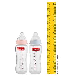 Babyhug Standard Neck Polypopylene Sterilizable Feeding Bottle Pack of 2 - 270 ml Each