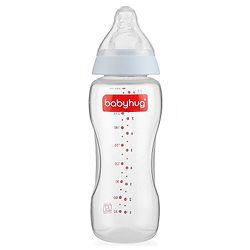 Babyhug Standard Neck Polypopylene Sterilizable Feeding Bottle Pack of 2 - 270 ml Each