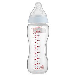Babyhug Standard Neck Polypopylene Sterilizable Feeding Bottle Pack of 2 - 270 ml Each