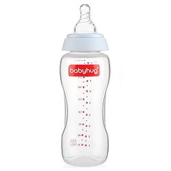 Babyhug Standard Neck Polypopylene Sterilizable Feeding Bottle Pack of 2 - 270 ml Each