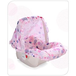 Babyhug Spring 5 in 1 Carry Cot Cum Rocker With Mosquito Net - Pink