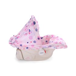 Babyhug Spring 5 in 1 Carry Cot Cum Rocker With Mosquito Net - Pink