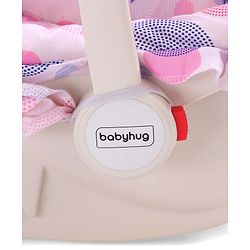 Babyhug Spring 5 in 1 Carry Cot Cum Rocker With Mosquito Net - Pink