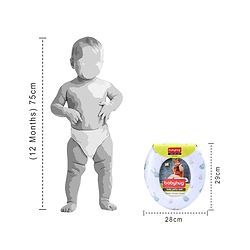 Babyhug Potty Seat Rabbit Print - White