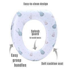 Babyhug Potty Seat Rabbit Print - White
