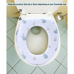 Babyhug Potty Seat Rabbit Print - White