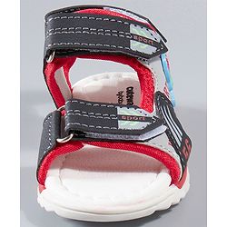 Cute Walk by Babyhug Sandals Basketball Patch - Red