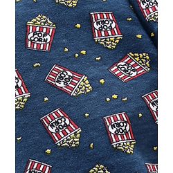 Babyhug Full Length Leggings Popcorn Print - Blue