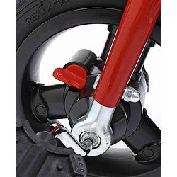 Babyhug Cruise Plug & Play Trike with Mild Steel Frame & Parental Handle Front & Rear Storage Basket with 3 Rubber Wheels with Foldable Foot Rest & Bell  - Red