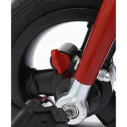 Babyhug Cruise Plug & Play Trike with Mild Steel Frame & Parental Handle Front & Rear Storage Basket with 3 Rubber Wheels with Foldable Foot Rest & Bell  - Red