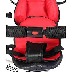 Babyhug Hermes Glider 5 in1 Multifunctional Kids Plug & Play Trike|360° Rotatable Seat|Rubber Wheels with Brakes|Parental Handle with Canopy |Safety Harness|Storage Basket for Boys & Girls-Red