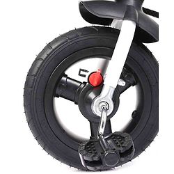 Babyhug Hermes Glider 5 in1 Multifunctional Kids Plug & Play Trike|360° Rotatable Seat|Rubber Wheels with Brakes|Parental Handle with Canopy |Safety Harness|Storage Basket for Boys & Girls-Red