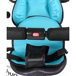 Babyhug Hermes Glider 5 in1 Multifunctional Kids Plug & Play Trike|360° Rotatable Seat|Rubber Wheels with Brakes|Parental Handle with Canopy |Safety Harness|Storage Basket for Boys & Girls-Red