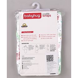 Babyhug Cotton Swaddle Wrapper Animal Print - Green