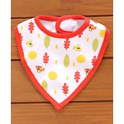 Babyhug Cotton Bibs Triangle Print Set of 3 - White