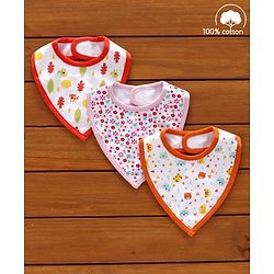 Babyhug Cotton Bibs Set of 3 - Multicolor