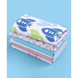 Babyhug 100% Cotton Wash Cloth Pack of 6 - Multicolor