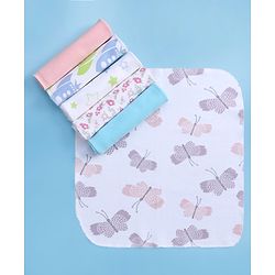 Babyhug 100% Cotton Wash Cloth Pack of 6 - Multicolor