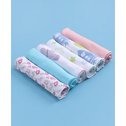 Babyhug 100% Cotton Wash Cloth Pack of 6 - Multicolor