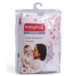 Babyhug 100% Cotton Wash Cloth Pack of 6 - Multicolor