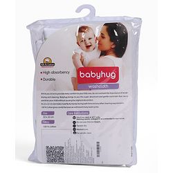 Babyhug 100% Cotton Wash Cloth Pack of 6 - Multicolor