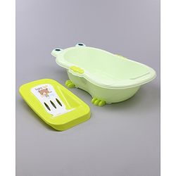Babyhug Bath Tub With Bath Tray Animal Print - Yellow