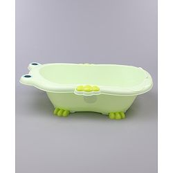 Babyhug Bath Tub With Bath Tray Animal Print - Yellow