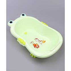 Babyhug Bath Tub With Bath Tray Animal Print - Yellow