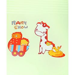 Babyhug Bath Tub With Bath Tray Animal Print - Yellow