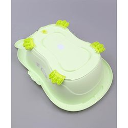 Babyhug Bath Tub With Bath Tray Animal Print - Yellow