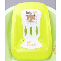 Babyhug Bath Tub With Bath Tray Animal Print - Yellow