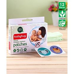 Babyhug Waterproof Natural Mosquito Repellent Patches - 12 Pieces