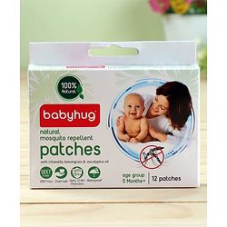 Babyhug Waterproof Natural Mosquito Repellent Patches - 12 Pieces