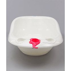 Babyhug Large Size Bath Tub With Bath Sling Bear Print - (Colour May Vary)
